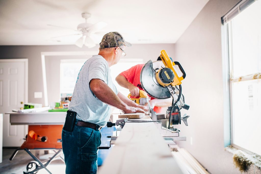 Contract surety is an important component of the construction process.  Here a contractor completes repairs as part of the requirements of their maintenance bond, one of the four main types of surety bonds we discuss in this article.