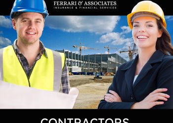 an image that says 'Contractors wanted' in bold white capital letters